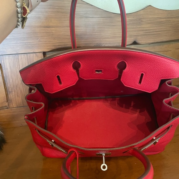 SOLD Birkin 35 Rouge Casaque - Picture 10 of 15